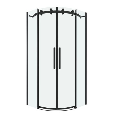 Душевое ограждение Grossman Classic 301.K33.04.1010.21.00 (100х100х195) четверть круга, раздвижная, чёрный матовый, стекло прозрачное Душевое ограждение Grossman Classic 301.K33.04.1010.21.00 (100х100х195) четверть круга, раздвижная, чёрный матовый, стекло прозрачное