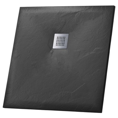 Душевой поддон Grossman Strong GR-S2100100Q (100х100) из искусственного камня, квадрат, графит Душевой поддон Grossman Strong GR-S2100100Q (100х100) из искусственного камня, квадрат, графит