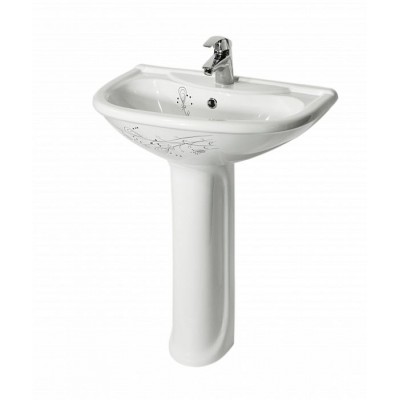 Умывальник-тюльпан Престиж 63,5 см Декор Цветы Умывальник-тюльпан Престиж 63,5 см Декор Цветы