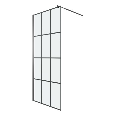 Душевая перегородка NG-552-70BLACK (700x1900) Душевая перегородка NG-552-70BLACK (700x1900)