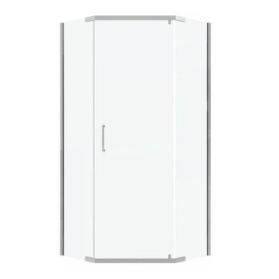 Душевое ограждение Niagara Nova NG-6605-14 (900х900х1950) трапеция, хром, дверь распашная, стекло прозрачное Душевое ограждение Niagara Nova NG-6605-14 (900х900х1950) трапеция, хром, дверь распашная, стекло прозрачное