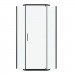 Душевое ограждение Niagara Nova NG-6834-14BL (1000х1000х1950) трапеция, чёрный матовый, дверь распашная, стекло прозрачное