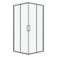 Душевое ограждение Niagara Nova NG-6309-14GR (1000х1000х1950) квадрат, графит матовый, двери раздвижные, стекло прозрачное