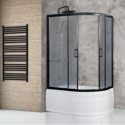 Душевой уголок Royal Bath RB 8120BK-C-BL (матовое) левый Душевой уголок Royal Bath RB 8120BK-C-BL (матовое) левый