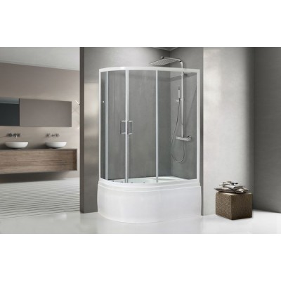 Душевой уголок Royal Bath RB 8120BK-T (прозрачное) правый Душевой уголок Royal Bath RB 8120BK-T (прозрачное) правый