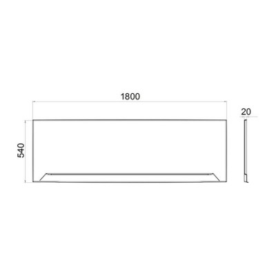 Панель к ванне 1ACReal Прага 180